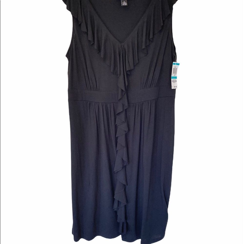 INC Black Sleeveless Dress Size 0X